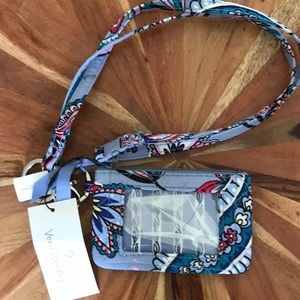Vera Bradley Iconic Zip ID with Lanyard